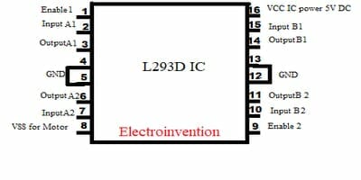 l293d motor driver ic