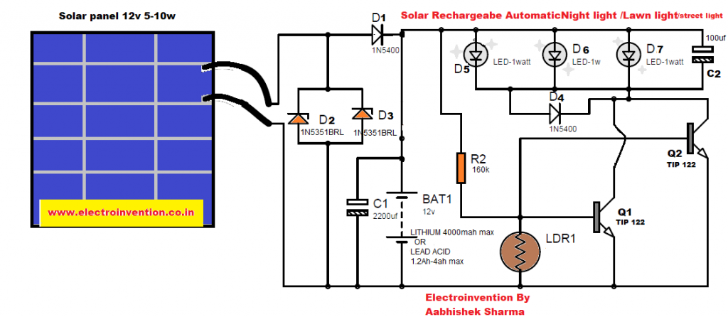 Solar automatic night light | Solar auto on-off night lamp