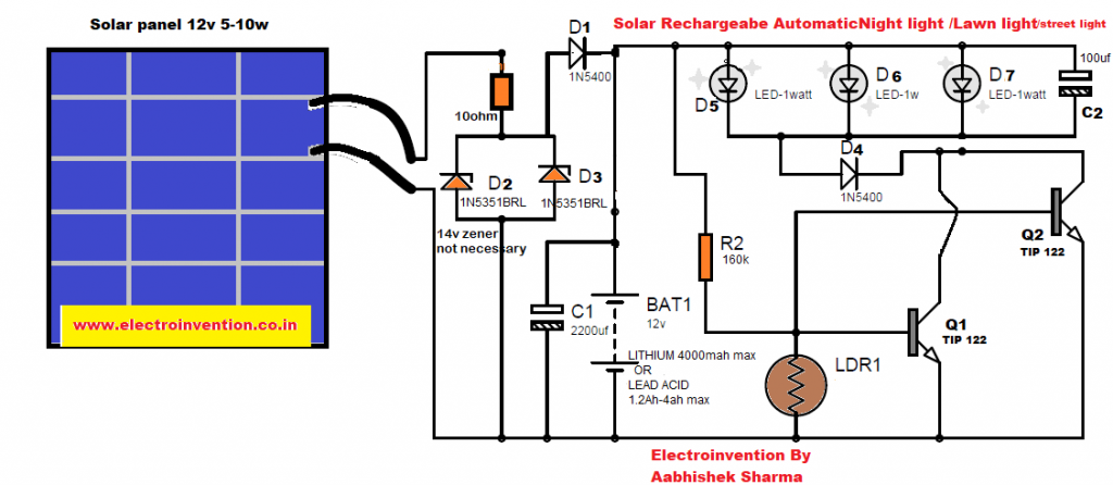 solar automatic night light